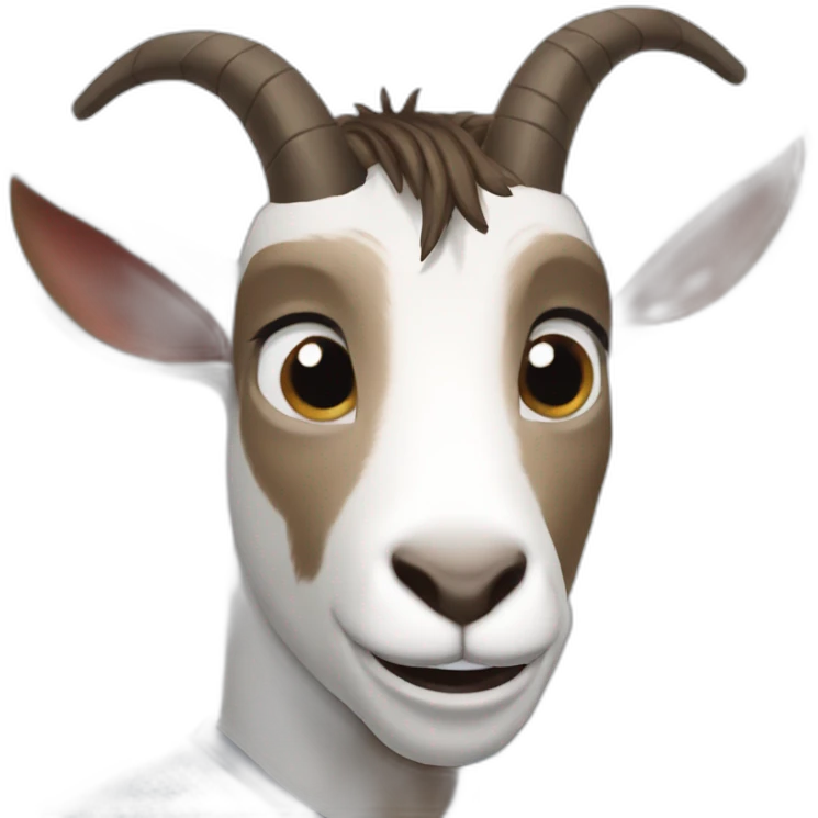 goat with lionel messi head emoji