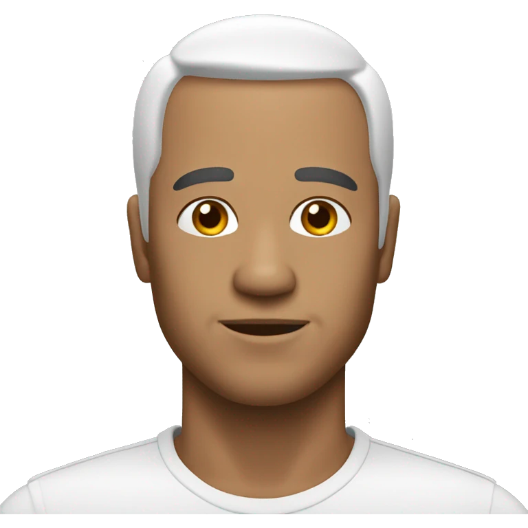 homme blanc sans cheveux emoji
