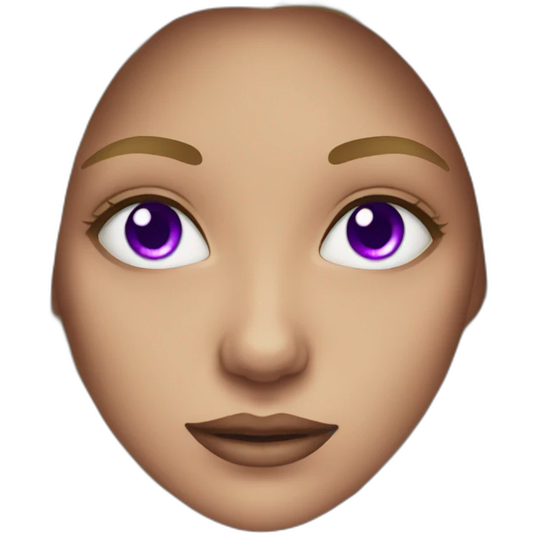 Women violet eyes emoji