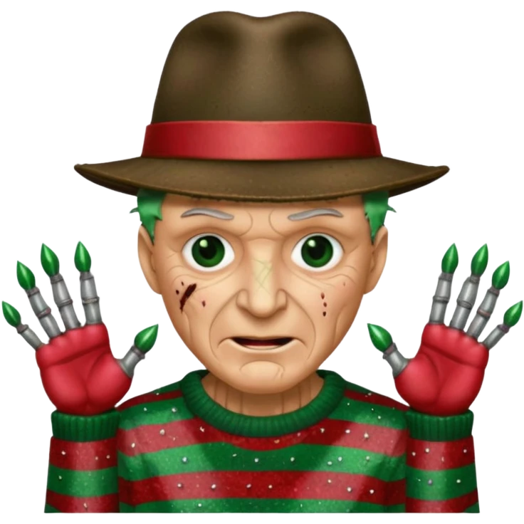 glitter freddy krueger emoji