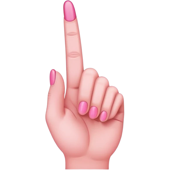 pink middle finger  emoji