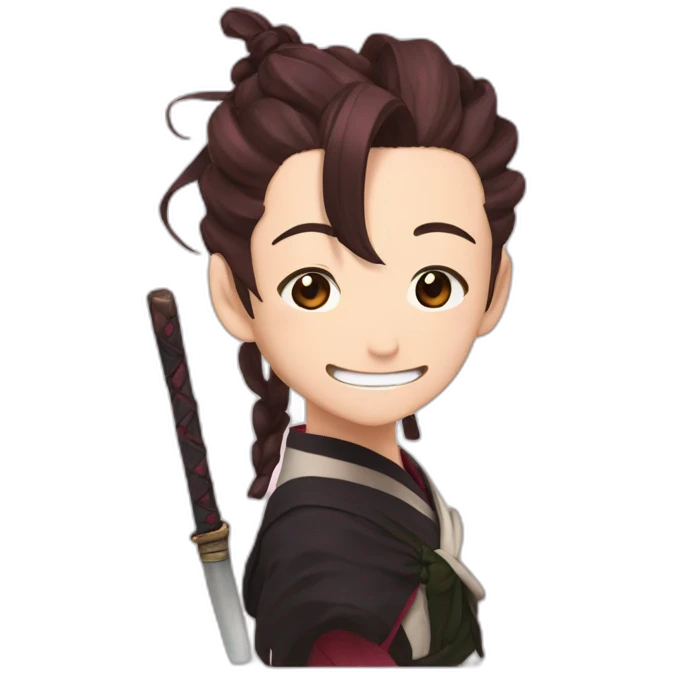 Tanjiro qui porte NEZUKO  emoji