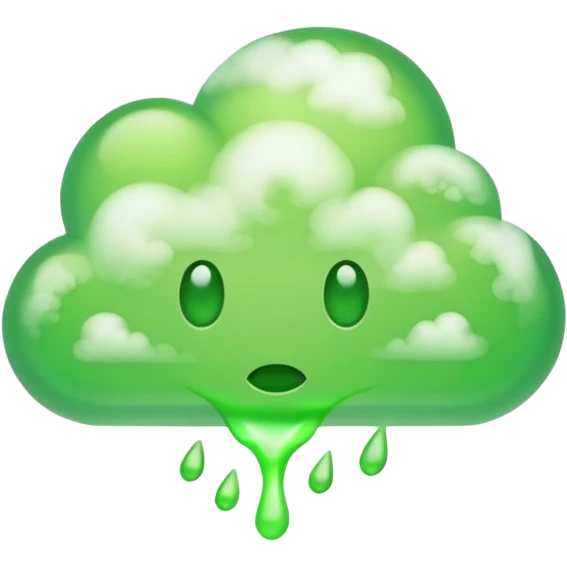 Green stinky fart emoji