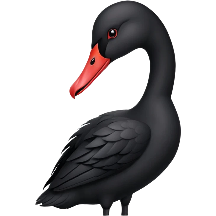 Black swan emoji