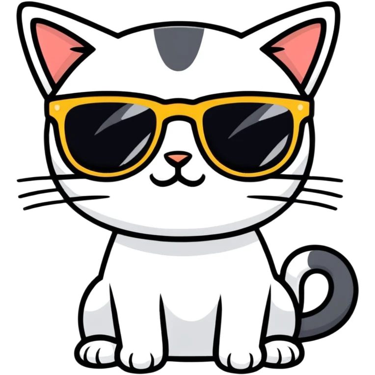 cat wearing sunglasses emoji