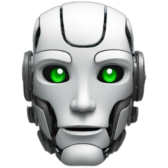 Robot face emoji