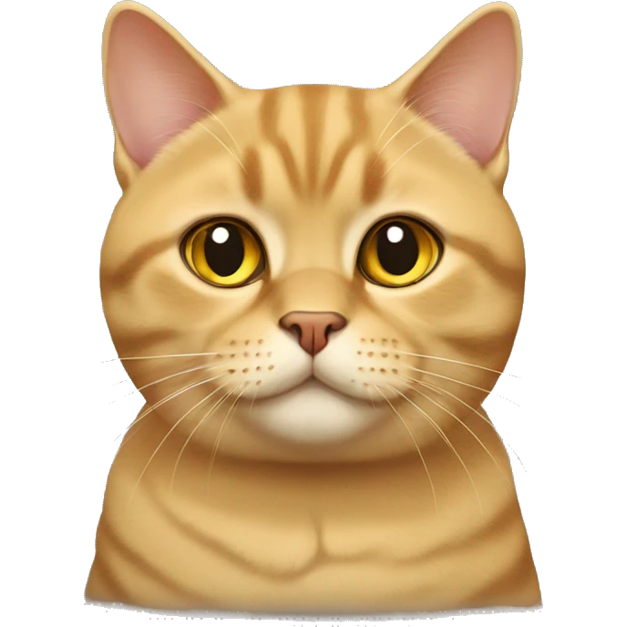 British shorthair golden cat emoji