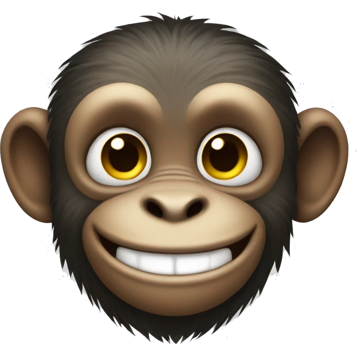 Smiling monkey emoji