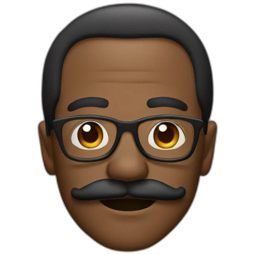 eddy murphy with mustache emoji