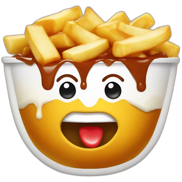 Poutine qui mange emoji