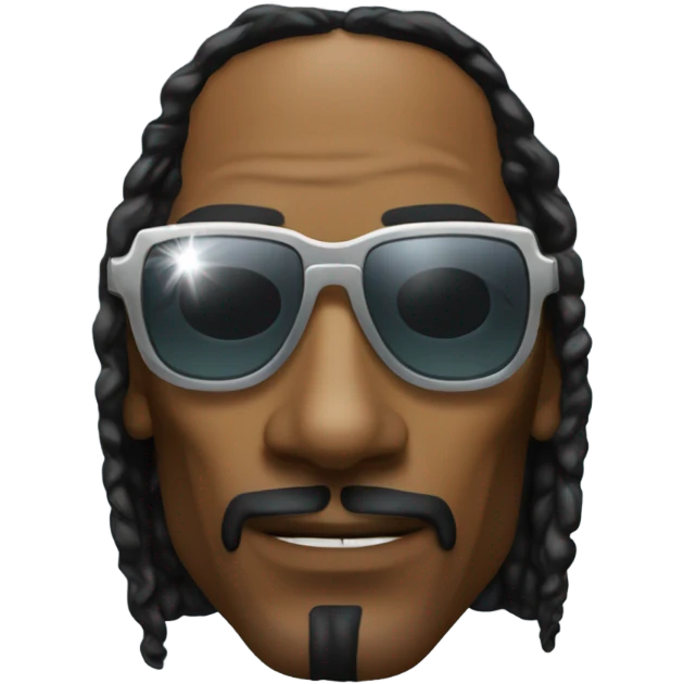Snoop dog with glasses emoji