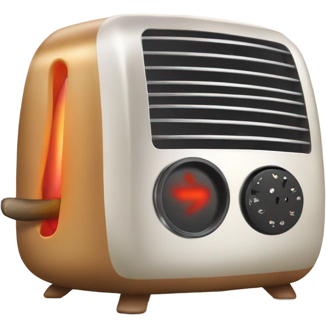 Small heater with knife in it emoji