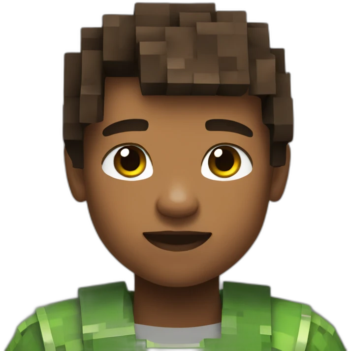 young kid playing minecraft all day emoji