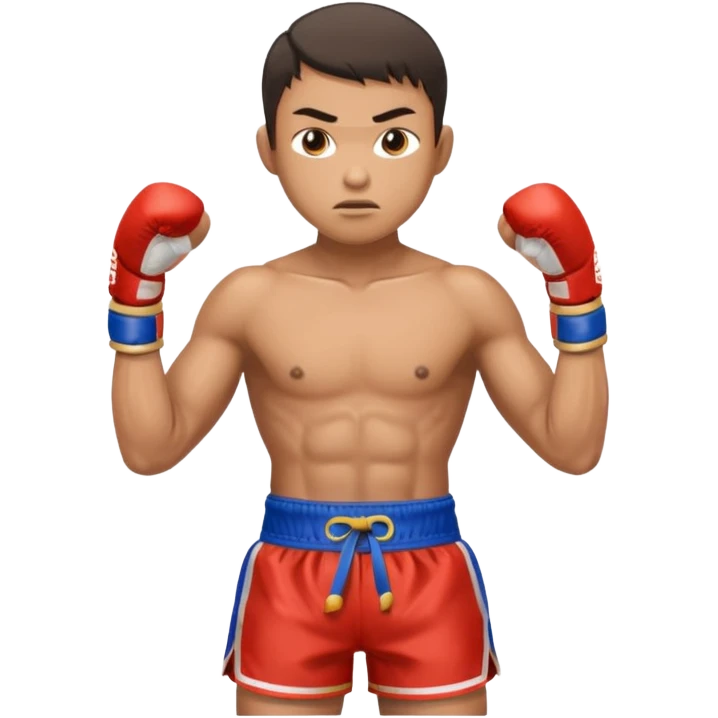 Create a Muay Thai fighter emoji