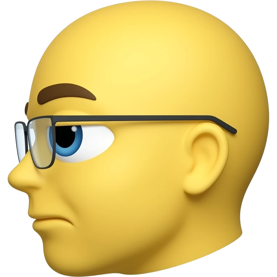 Yellow emoji that’s pulling their glasses down to look over them and is squinting, giving a wtf face To the side emoji