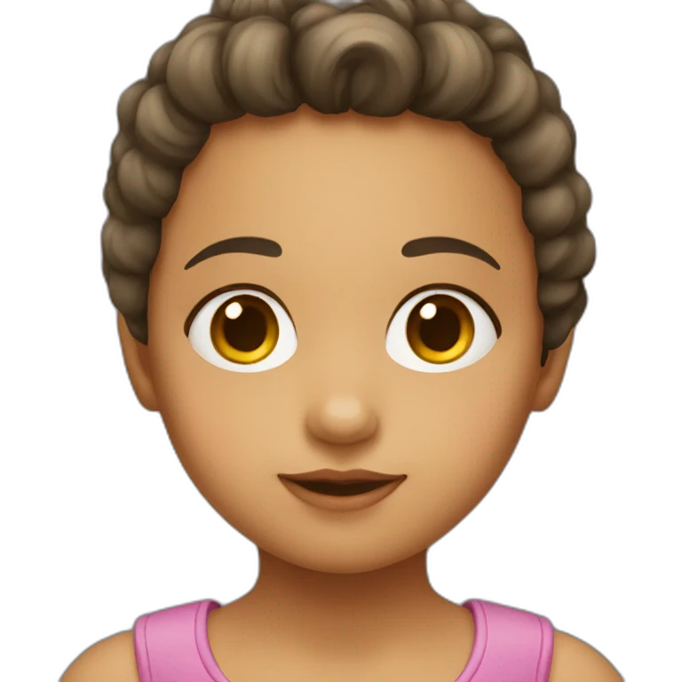 una niña emoji
