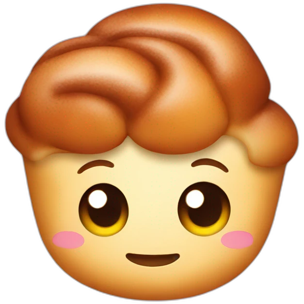 Sweet bun with cinnamon emoji