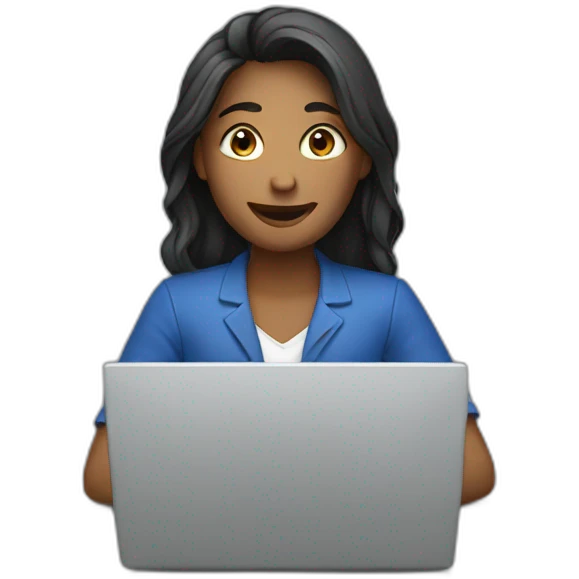Working with a laptop emoji