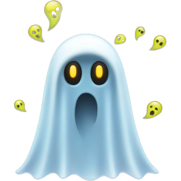 ghost with alien face emoji