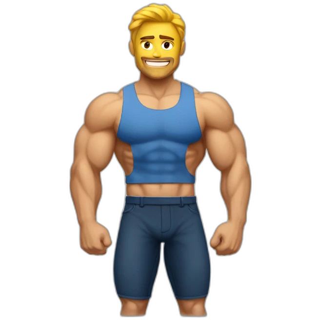 Homme très musclé emoji