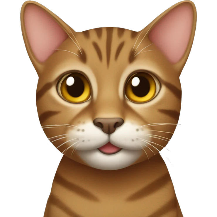 tabby brown cat emoji