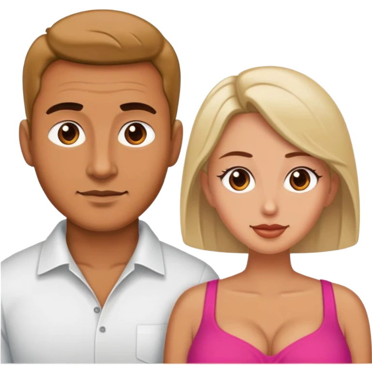 A man fucks the Woman with big tits emoji