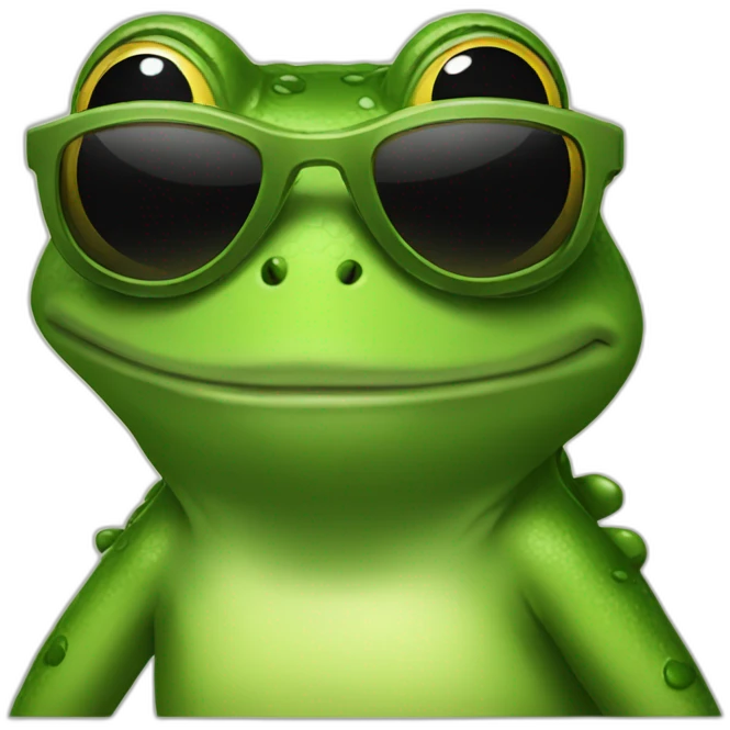 Pepethefrogwithsunglasses emoji