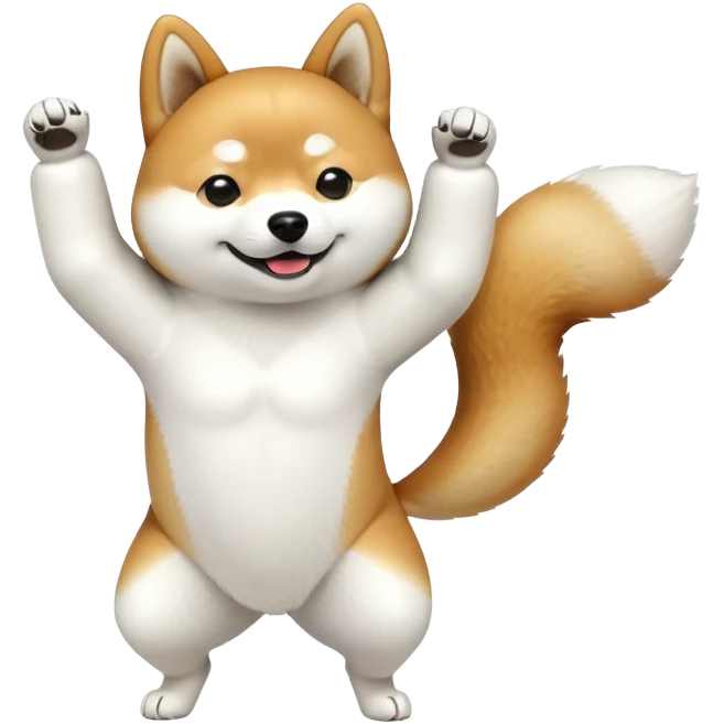 Shiba Inu dabbing  emoji