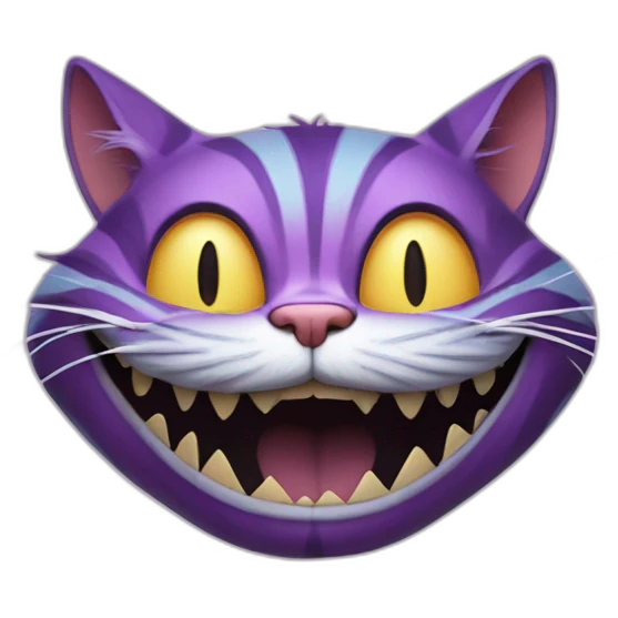cheshire cat, disappearing emoji