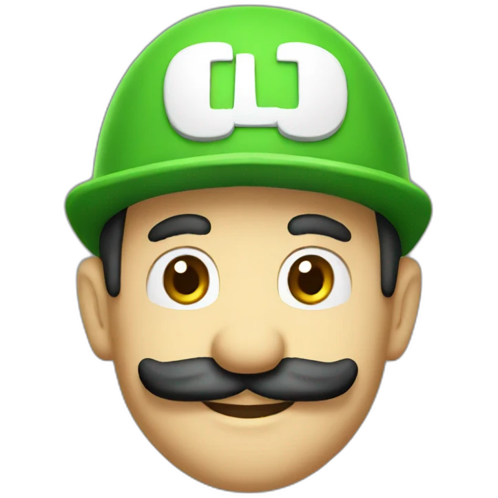 Luigi with a hat emoji