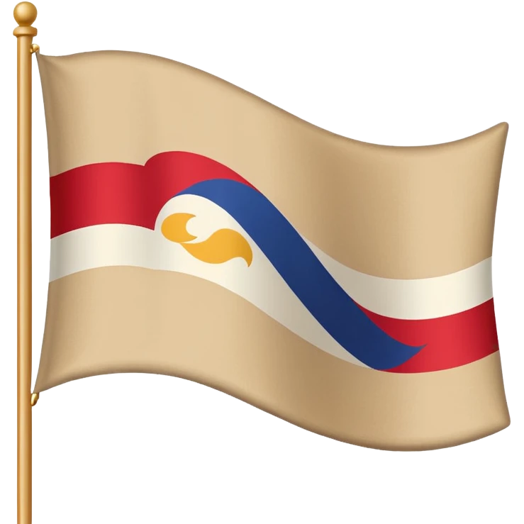 Beige flag like 🚩 but vaige color emoji
