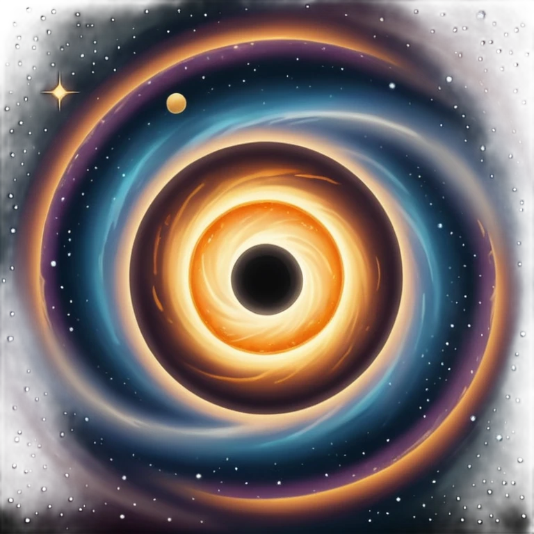 Black hole in space emoji