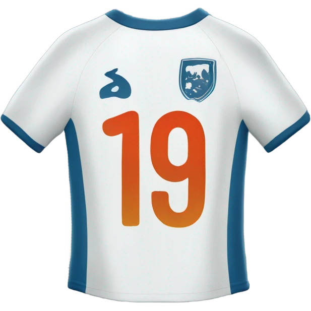 the back of a soccer jersey with the number 19 emoji