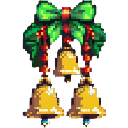pixel art ghungroo bells for Indian classical dance emoji