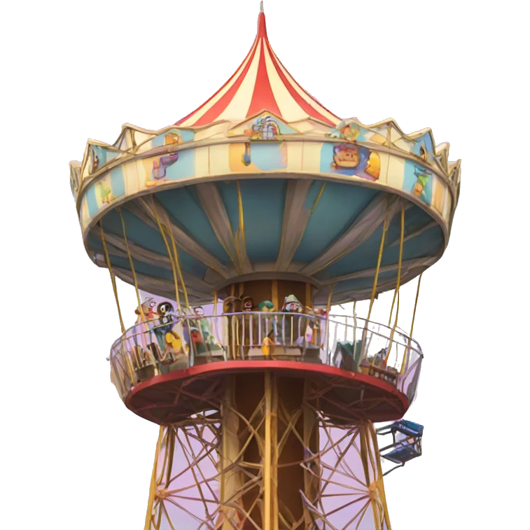 Amusement park drop tower emoji