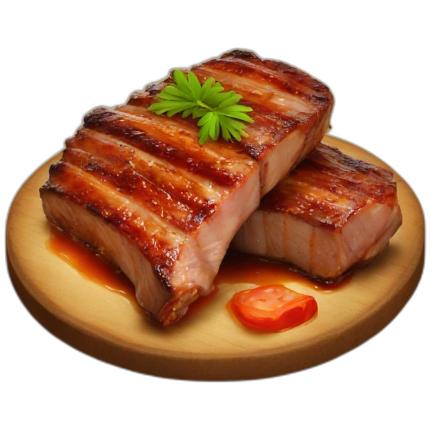 Costillas a la brasa emoji