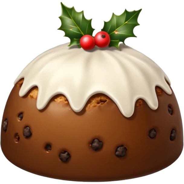 Christmas pudding emoji