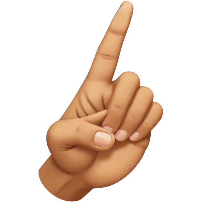 Twist to the side and bend the finger emoji