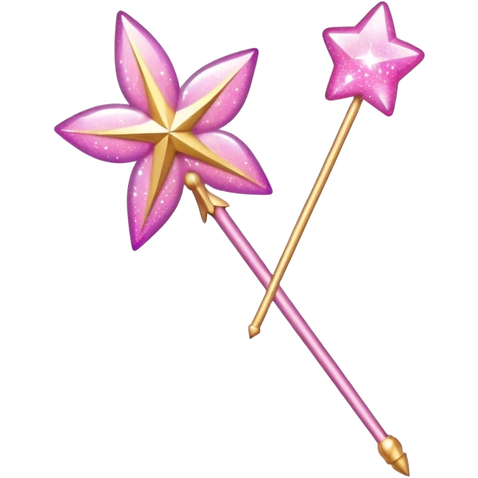 Pink fairy wand  emoji