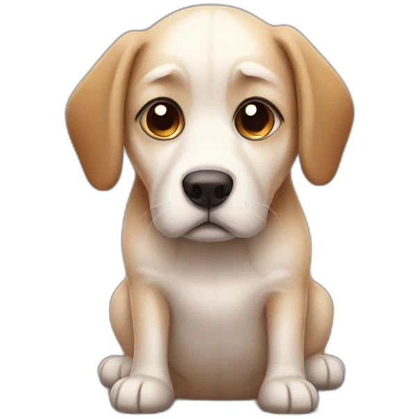 sad dog emoji