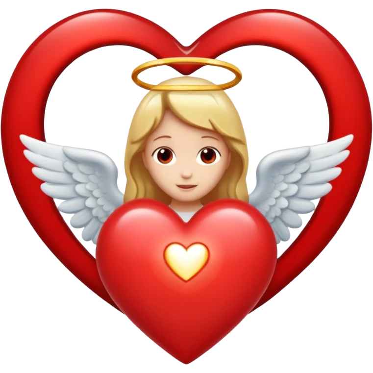 heart with an angel halo above it emoji