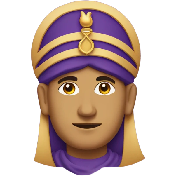 symbol for zoroastrianism on purple background emoji
