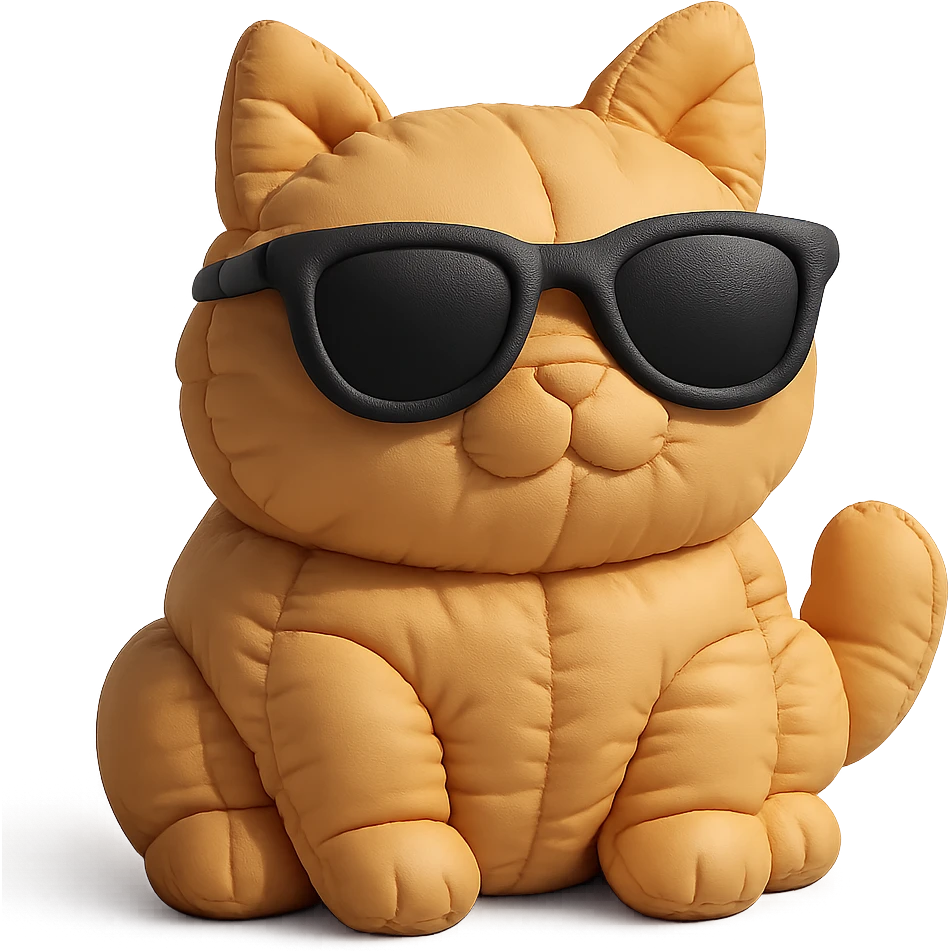 Cat wearing sunglasses emoji