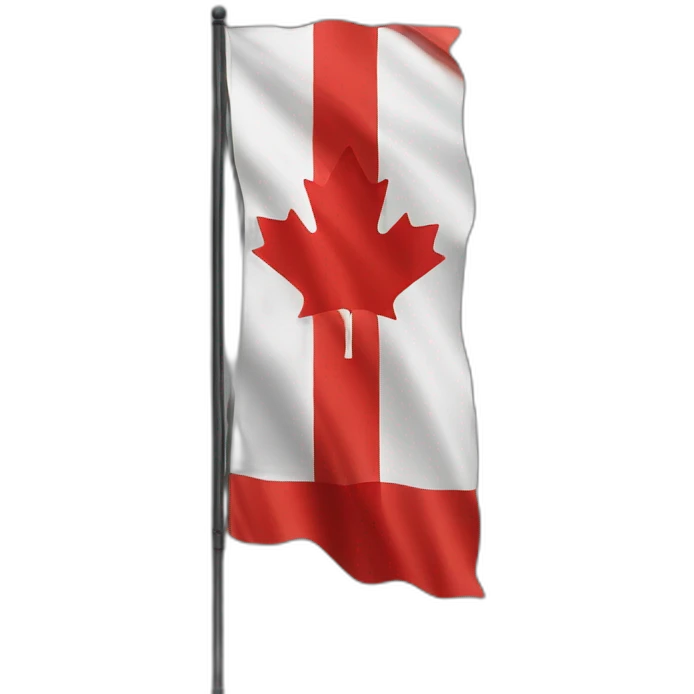 Canada flag in black Theame emoji