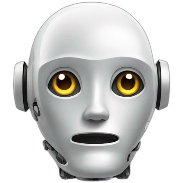 thinking robot emoji