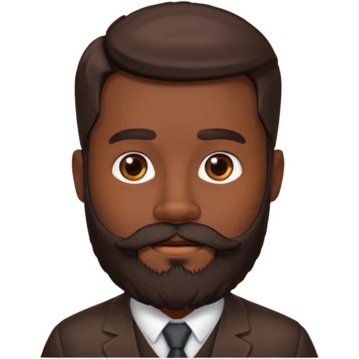 Сгенерируй мне бороду без лица emoji