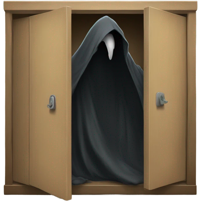 Nazgûl going through a closet emoji