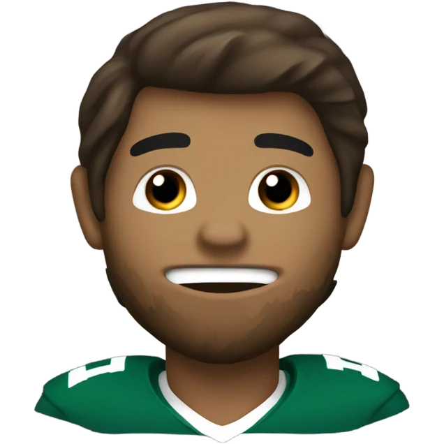Davy Crockett with a football  emoji