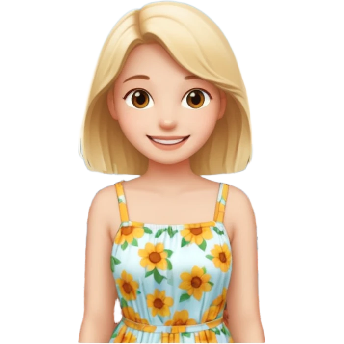 Rooftop girl face emoji