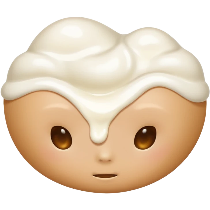 Butt white cream on it emoji